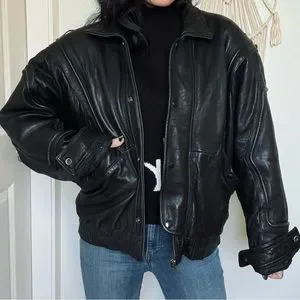 Vintage | Jackets & Coats | Vintage 8s Genuine Leather Biker